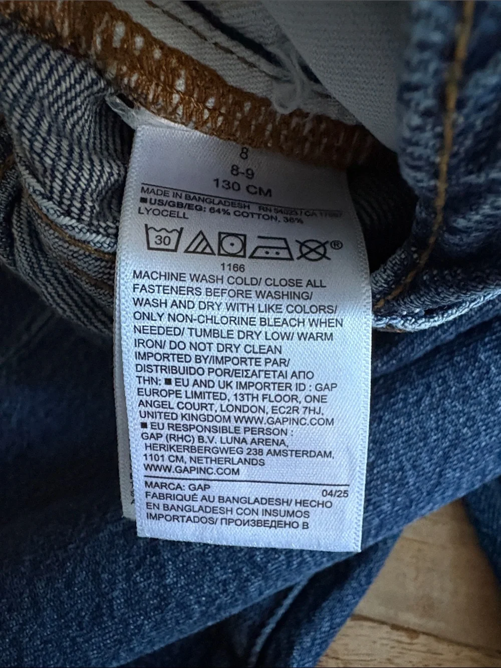 GAP Boy's Relaxed Dark Blue Jeans size 8